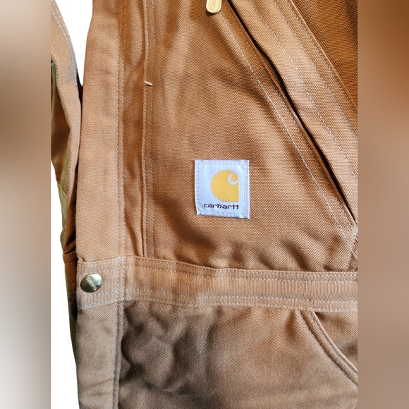 Carhartt 🇺🇸 Insulated Overalls Brown EUC 40×30 🇺🇸 - Picture 4 of 8